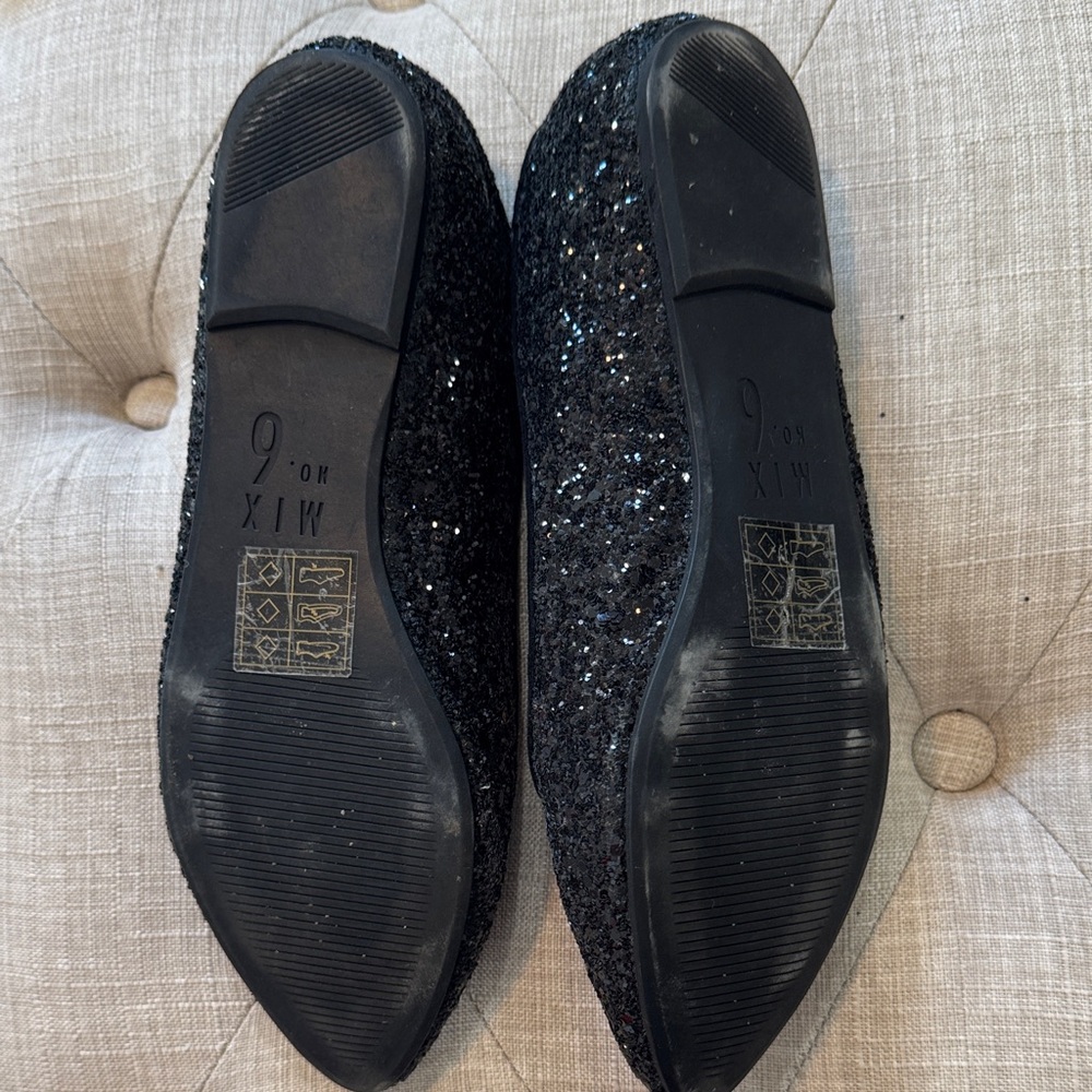 Mix No. 6 Black Sparkle Flats - Picture 5 of 5